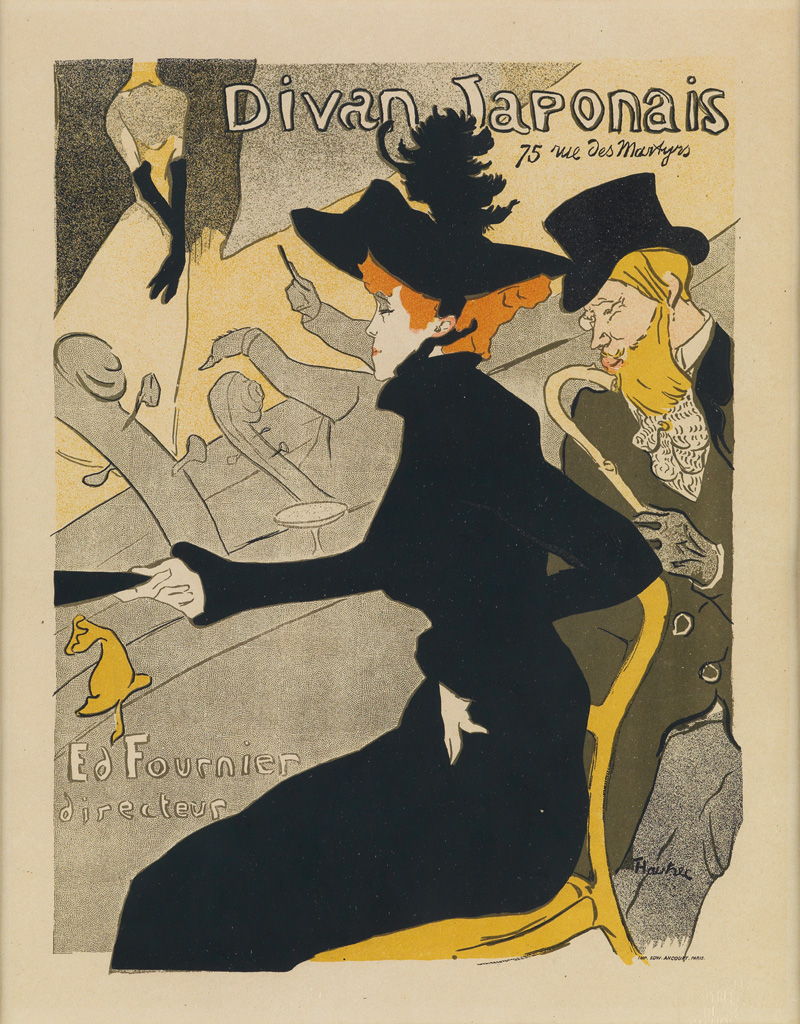 Appraisal: HENRI DE TOULOUSE-LAUTREC - DIVAN JAPONAIS Ma tres de l'Affiche