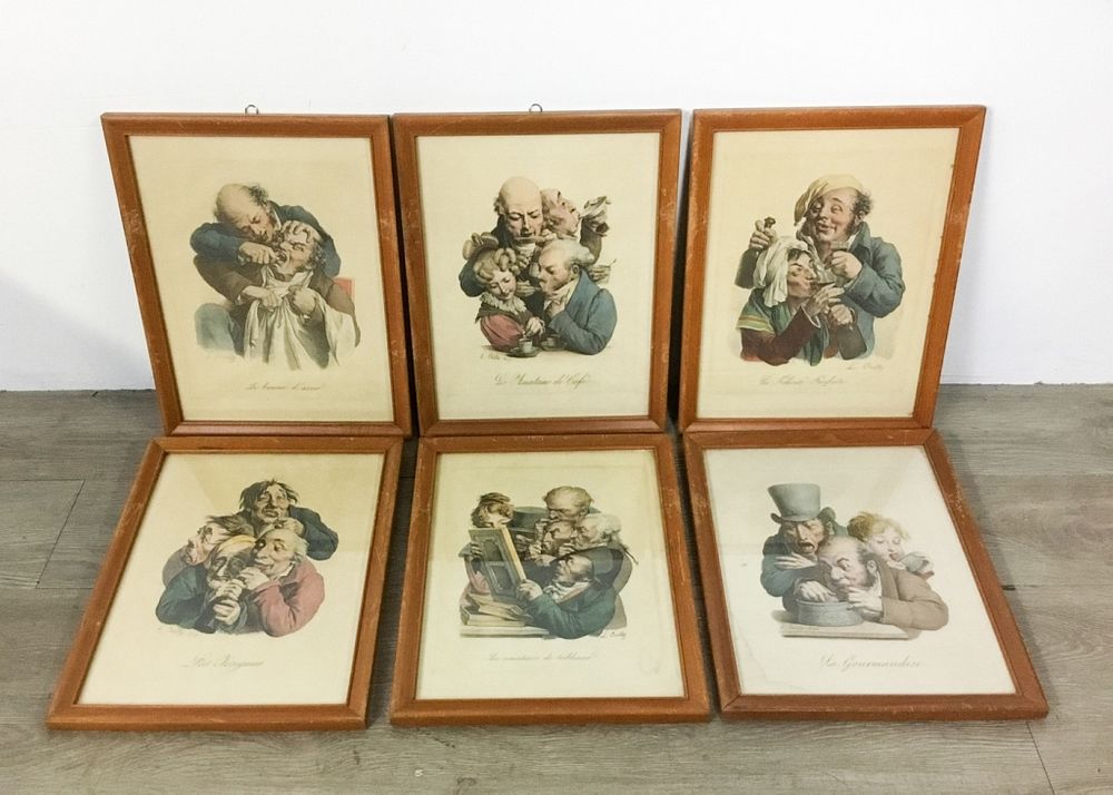 Appraisal: Louis-Leopold Boilly Color Engravings Louis-Leopold Boilly French - engravings from