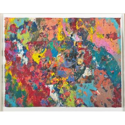 Appraisal: Sam Gilliam American b Untitled Vacuum formed silkscreen framed Signed