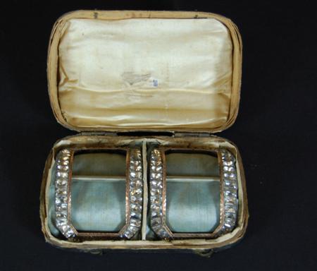 Appraisal: Royal Interest George III A pair of court shoe buckles