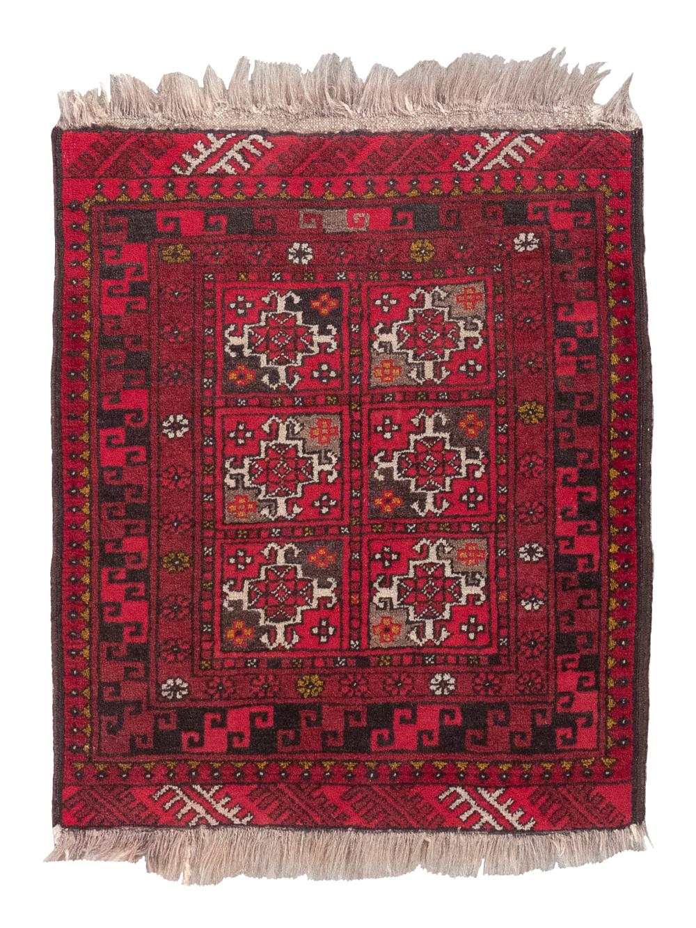 Appraisal: AFGHANI BOKHARA MAT X LATE TH CENTURYAFGHANI BOKHARA MAT '