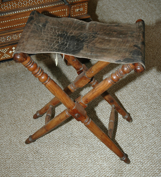 Appraisal: AN ANTIQUE FRENCH CHERRYWOOD ARTIST S STOOL