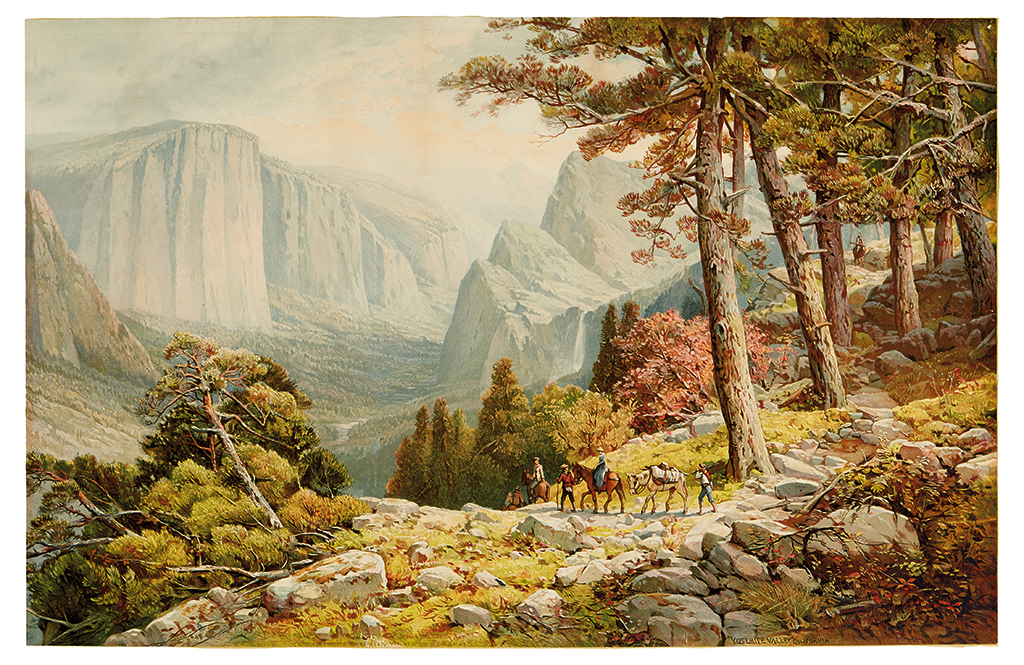 Appraisal: YOSEMITE Melrose Andrew Yosemite Valley California from Mariposa Trail Large