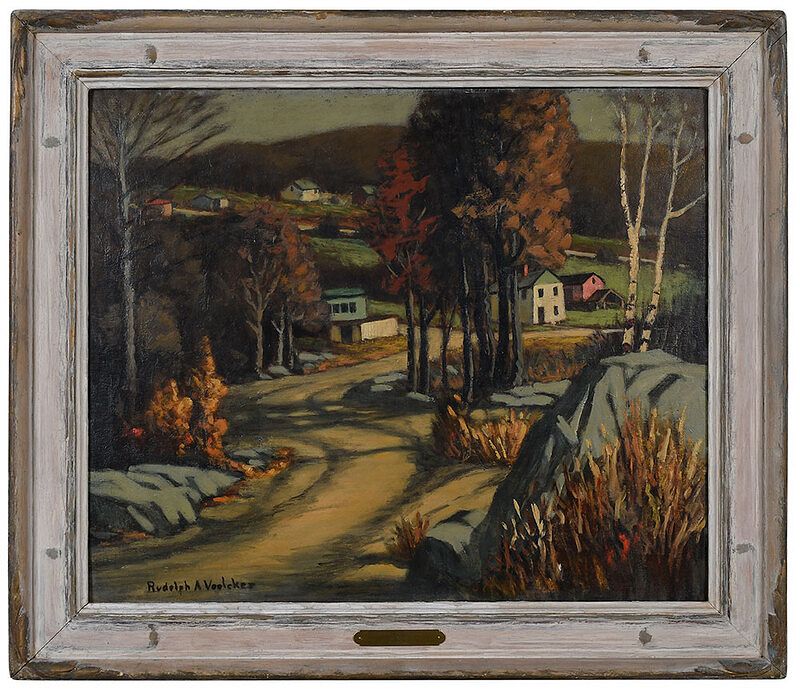 Appraisal: Rudolph Voelcker New York New Jersey b Autumn in New