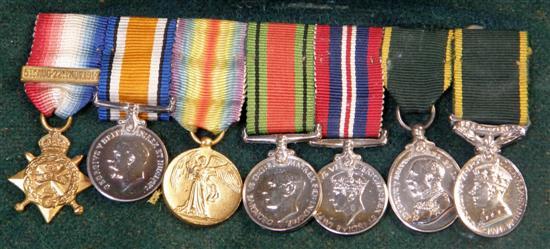 Appraisal: Seven miniature medals Star with bar th August - nd