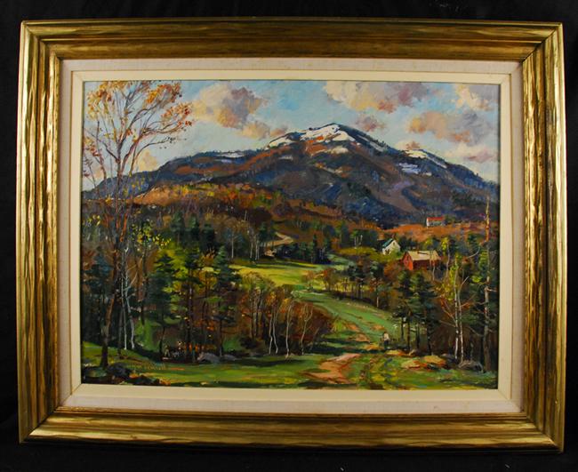 Appraisal: WAYNE MORRELL American b SIGNS OF SPRING WHITE MOUNTAINS NEW