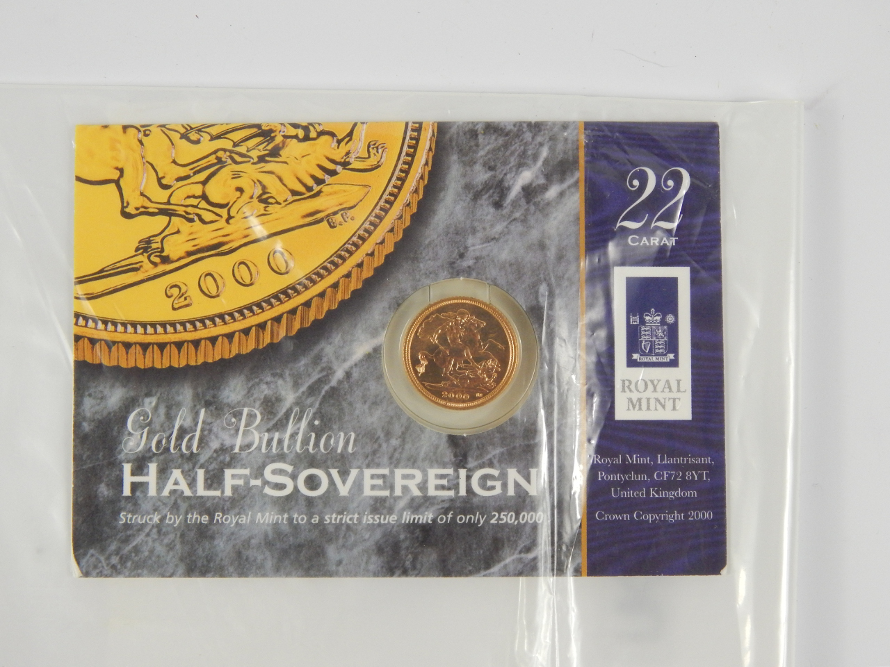 Appraisal: A Millennium gold half sovereign g