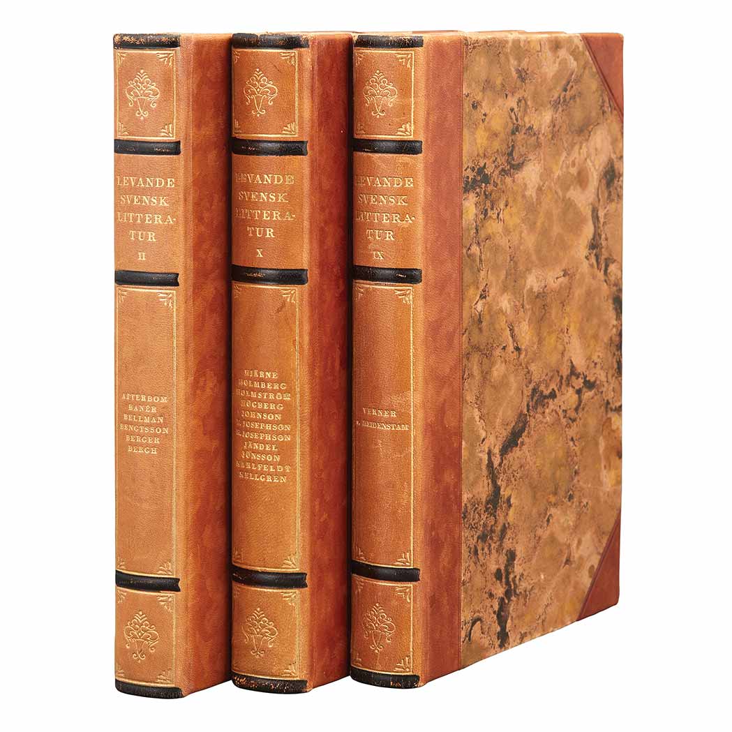 Appraisal: BINDINGS - SWEDISH Group of approximately one hundred volumes mainly