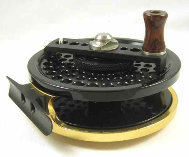 Appraisal: ABLE N AR FLY FISHING REEL gold plated frame ''