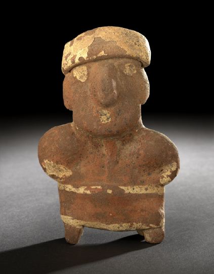 Appraisal: Nayarit Terra Cotta Standing Figure ca B C -A D