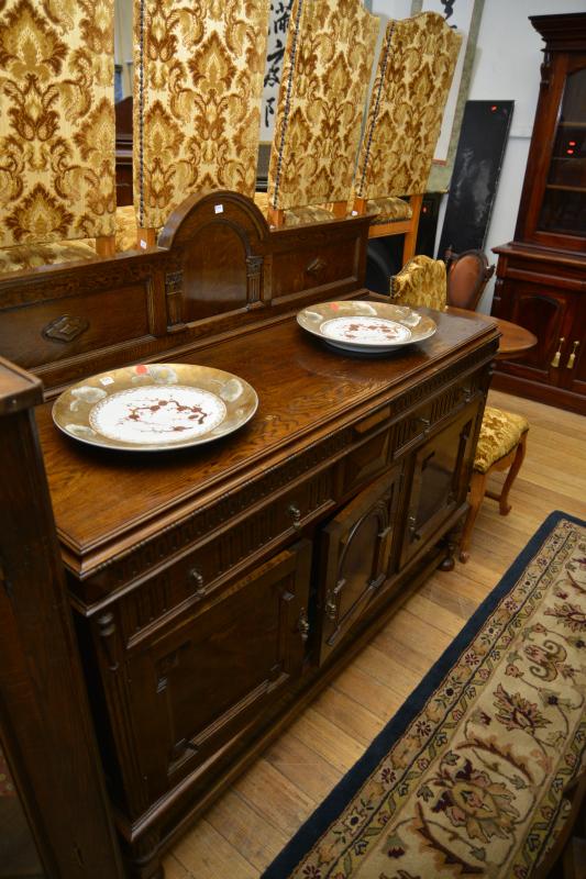 Appraisal: AN EARLY TH CENTURY JACOBEAN STYLE OAK SIDEBOARD A F