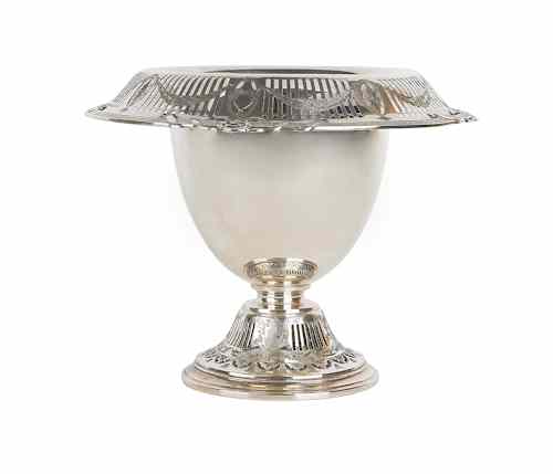 Appraisal: Gorham sterling silver centerpiece bowl with reticulated rim and urn