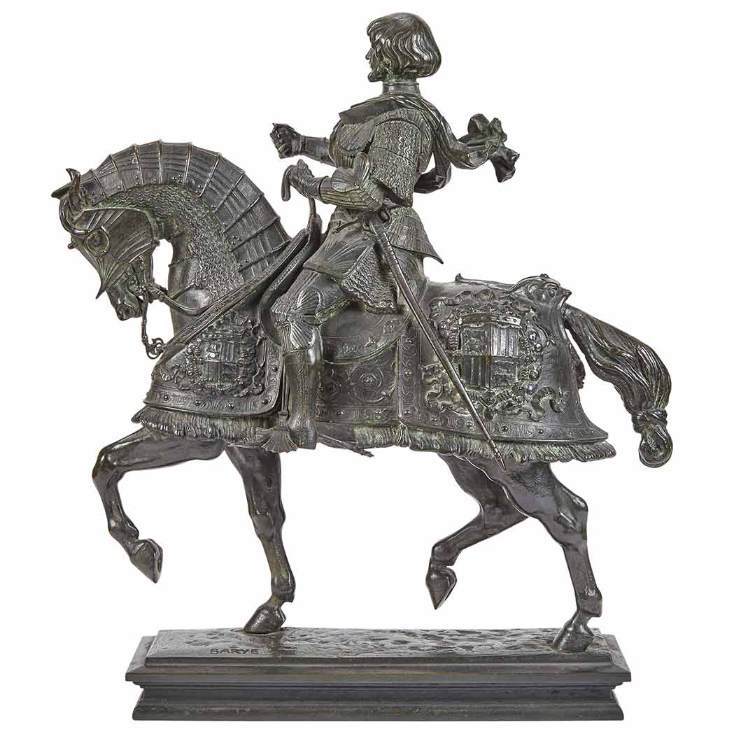 Appraisal: Bronze Equestrian Figure of Gaston de Foix After a model