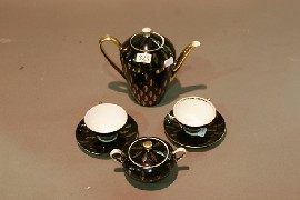 Appraisal: A Bareuther part tea service comprising two teapots two milk