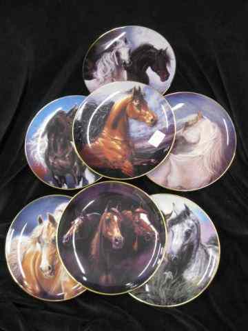 Appraisal: Horse Related Collectors Plates Danbury Mint '' excellent