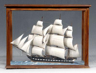 Appraisal: Model of USS Constitution known as Old Ironsides three-masted frigate