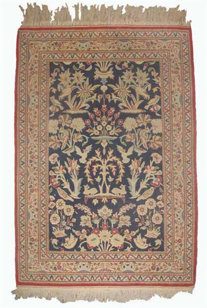 Appraisal: Isphahan rug central persia circa mid th century ft in