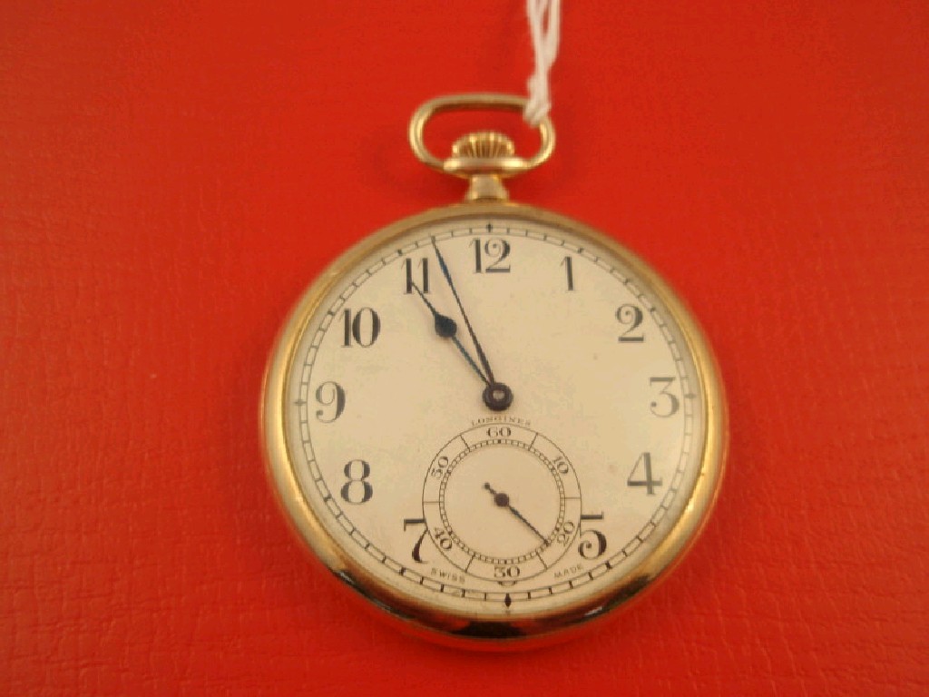 Appraisal: A Longines ct gold cased dress pocket watch open face