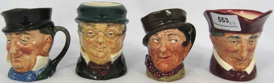 Appraisal: Royal Doulton Small Character Jugs Mr Pickwick D Sam Weller