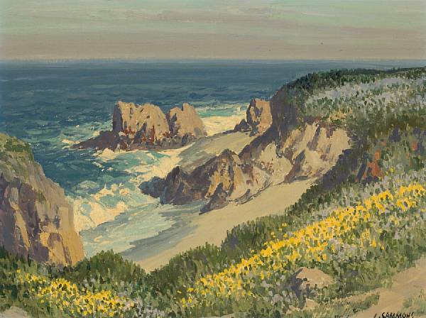 Appraisal: Carl Sammons American - Carmel by the Sea signed 'C