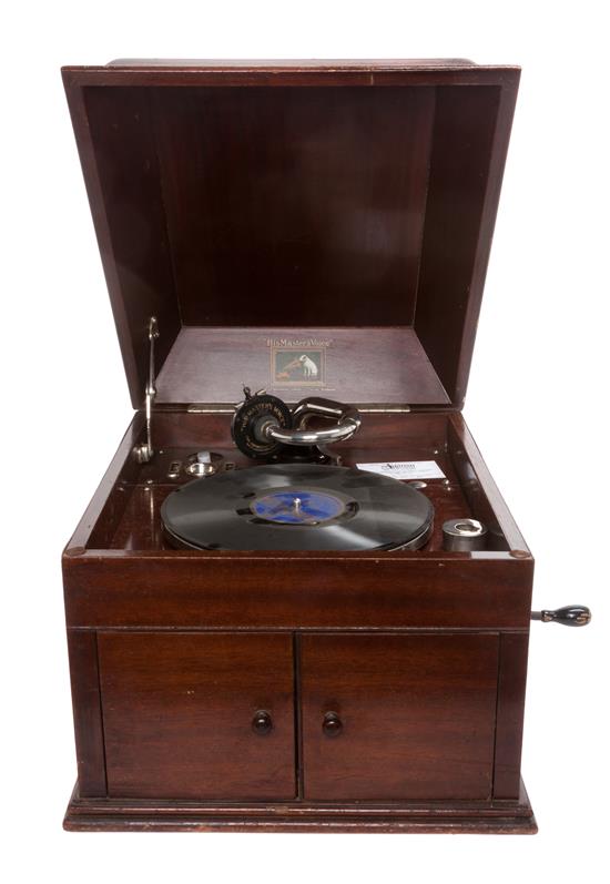 Appraisal: Sale Lot A Gramophone Mahogany Cased Phonograph Depth of case