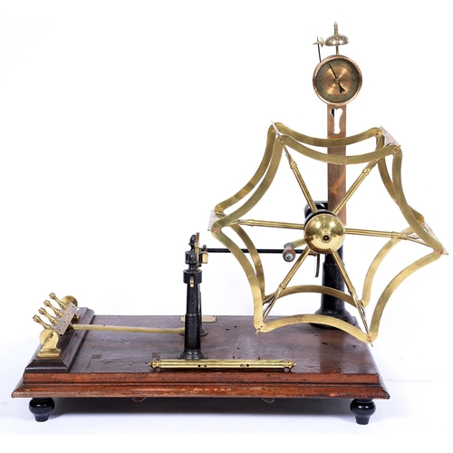 Appraisal: A Victorian brass and ferrous metal yarn testing machine Goodbrand