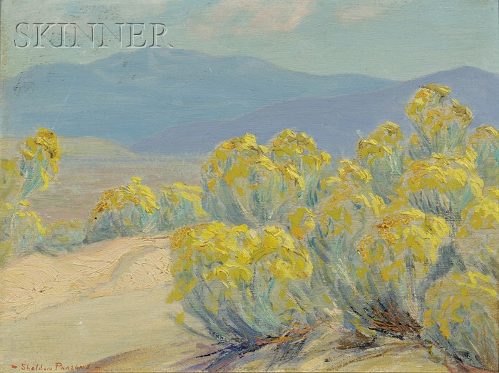 Appraisal: Sheldon Parsons American - Desert Bloom Signed -SHELDON PARSONS- l