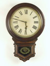 Appraisal: WALL CLOCK - Ansonia mahogany cased day time only wall