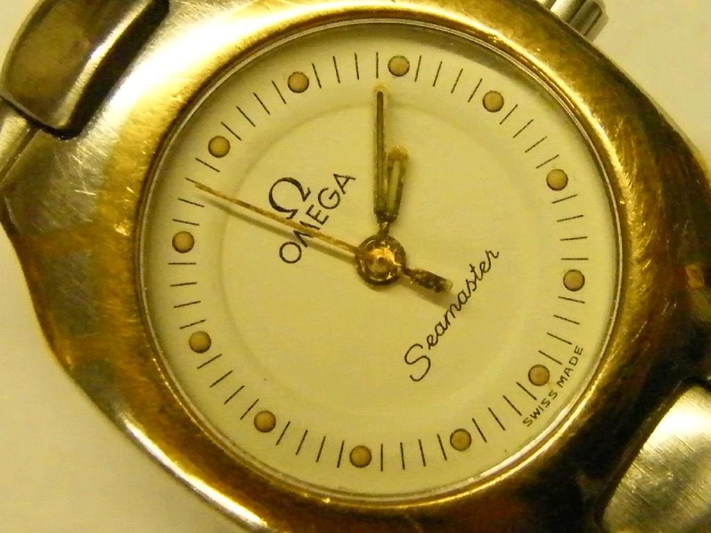 Appraisal: - -A Omega Seamaster bi-colour lady's bracelet watch