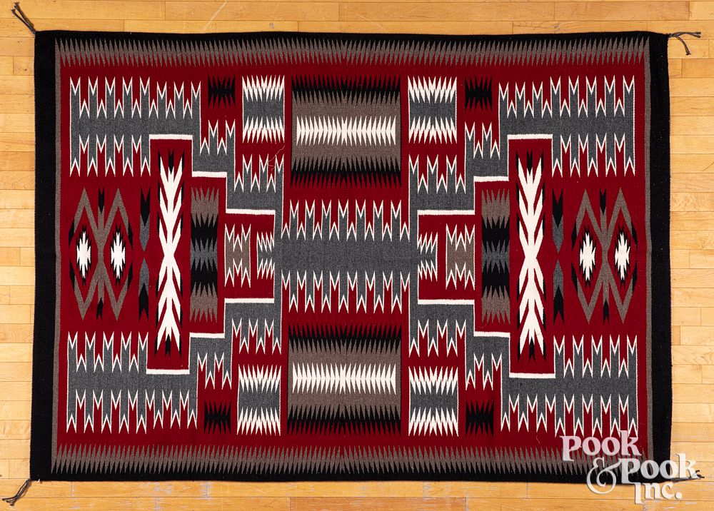 Appraisal: Navajo Indian rug Navajo Indian rug woven by Geraldine Benally