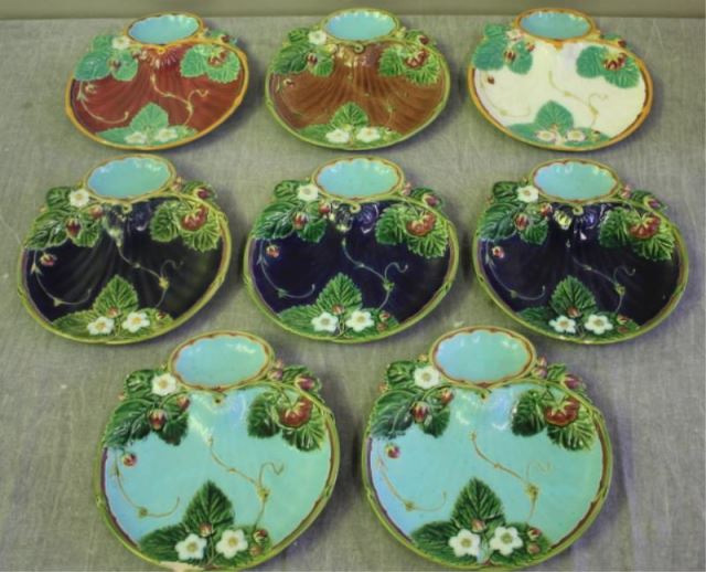 Appraisal: Set of Minton Majolica Oyster Plates From a Manhattan estate