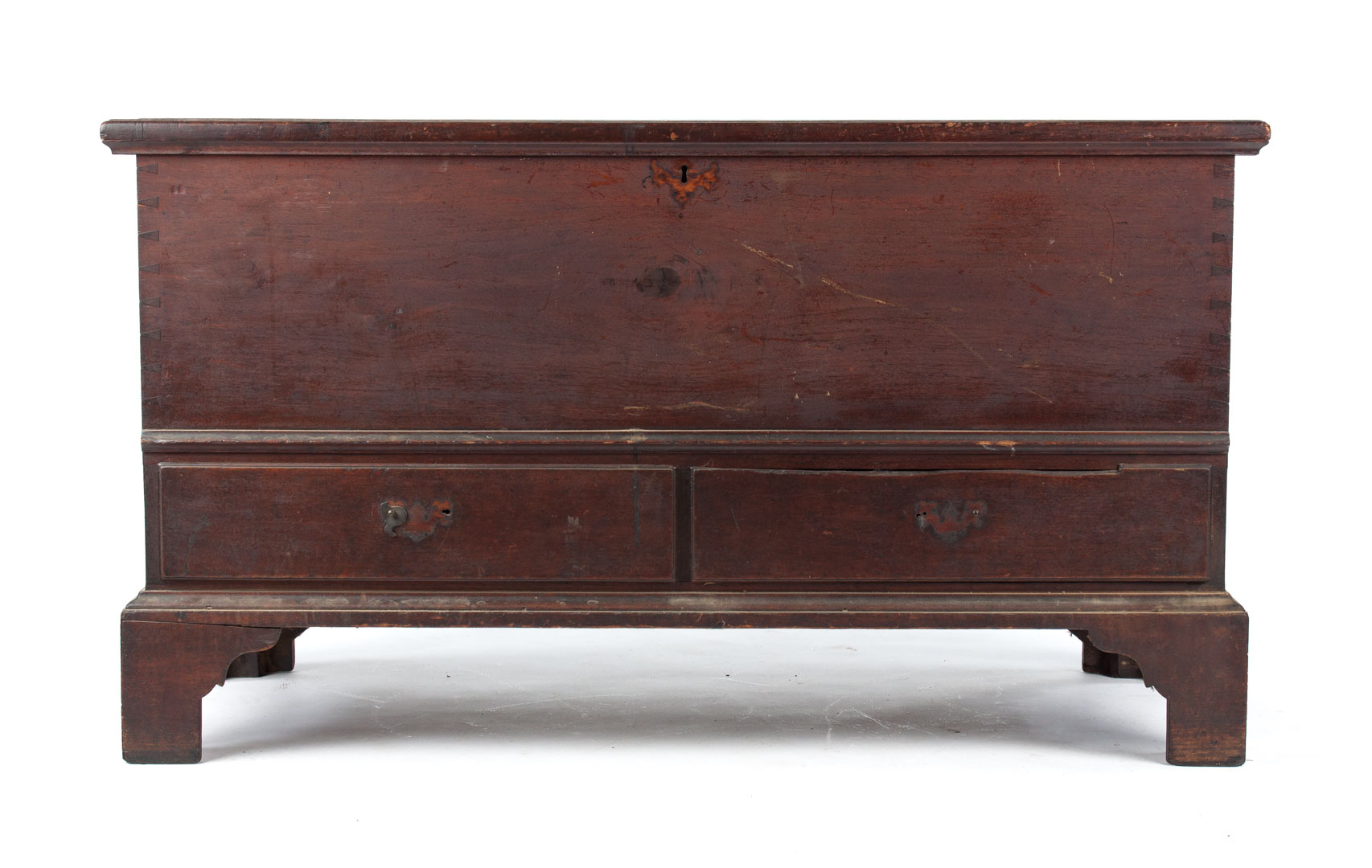 Appraisal: Federal walnut chest over drawers fourth quarter- th century of