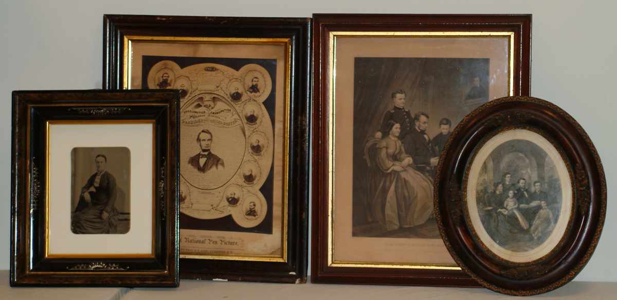 Appraisal: Prints of Lincoln Family Grant Family Tin Type Max ''