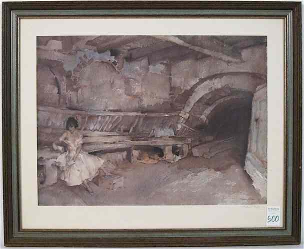 Appraisal: WILLIAM RUSSELL FLINT COLOR PRINT British - ''The Letter ''