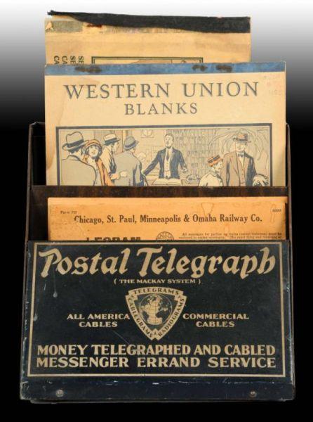 Appraisal: Postal Telegraph Countertop Display Description Circa s Complete with some