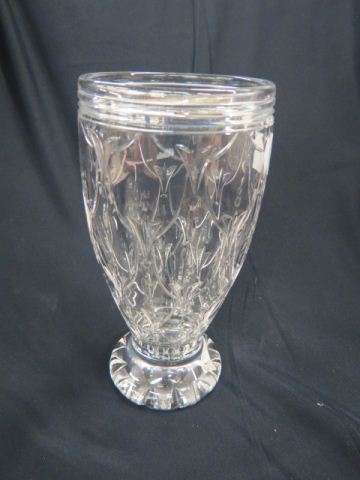 Appraisal: Stuart Cut Crystal Vase fine trailing vine style decoration signed