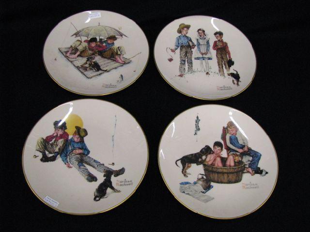 Appraisal: Norman Rockwell Collector's Plates by Gorham china