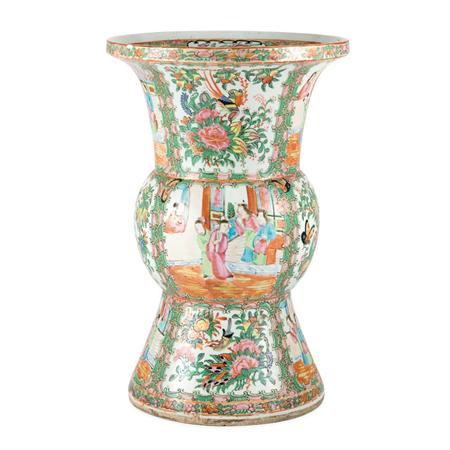 Appraisal: Canton Rose Medallion Porcelain Vase Estimate -