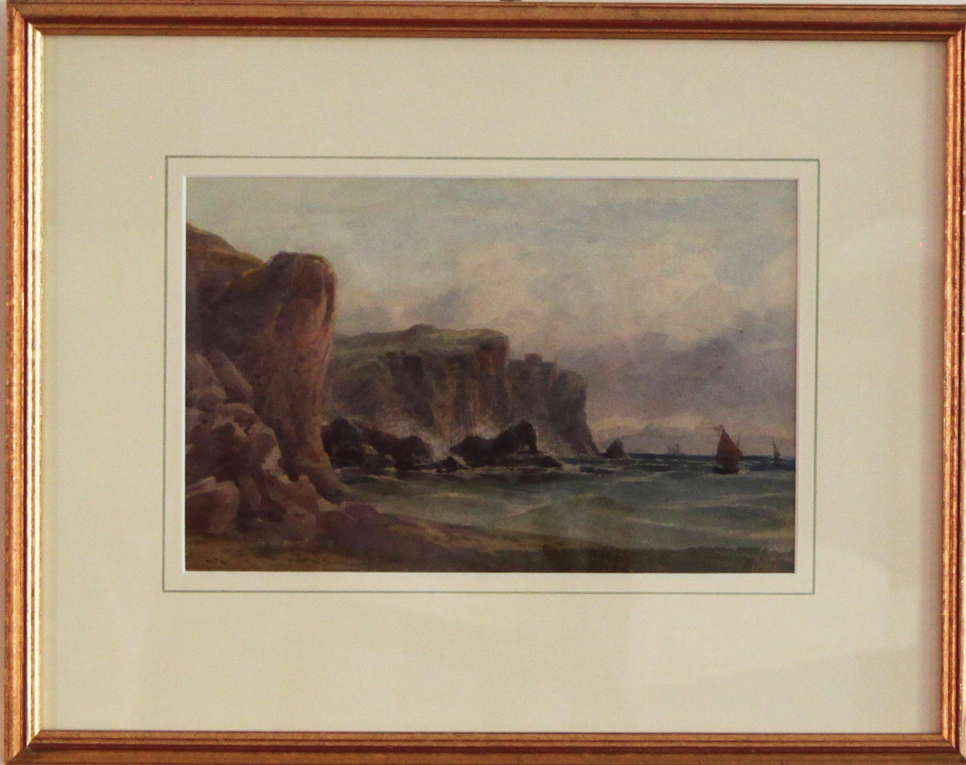 Appraisal: William Collingwood Devon Cliffs watercolour cm x cm '' x