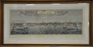 Appraisal: New York colored print A View of the City of