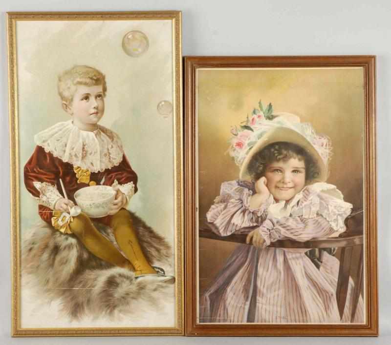 Appraisal: Lot of Framed Paper Children's Prints Description Includes one titled