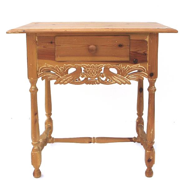 Appraisal: A pair of Spanish Colonial style carved pine side tables