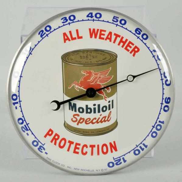 Appraisal: Mobiloil Pam Thermometer Description Exact age is unknown Neat graphics