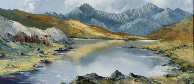 Appraisal: CHARLES WYATT WARREN - The Snowdon Horseshoe signed lower left