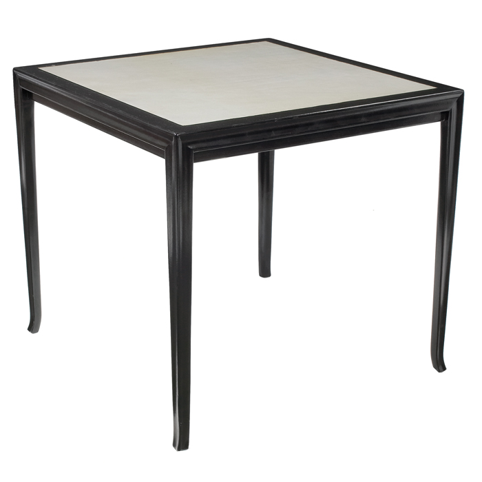 Appraisal: T H Robsjohn-Gibbings game card table by Baker Furniture black