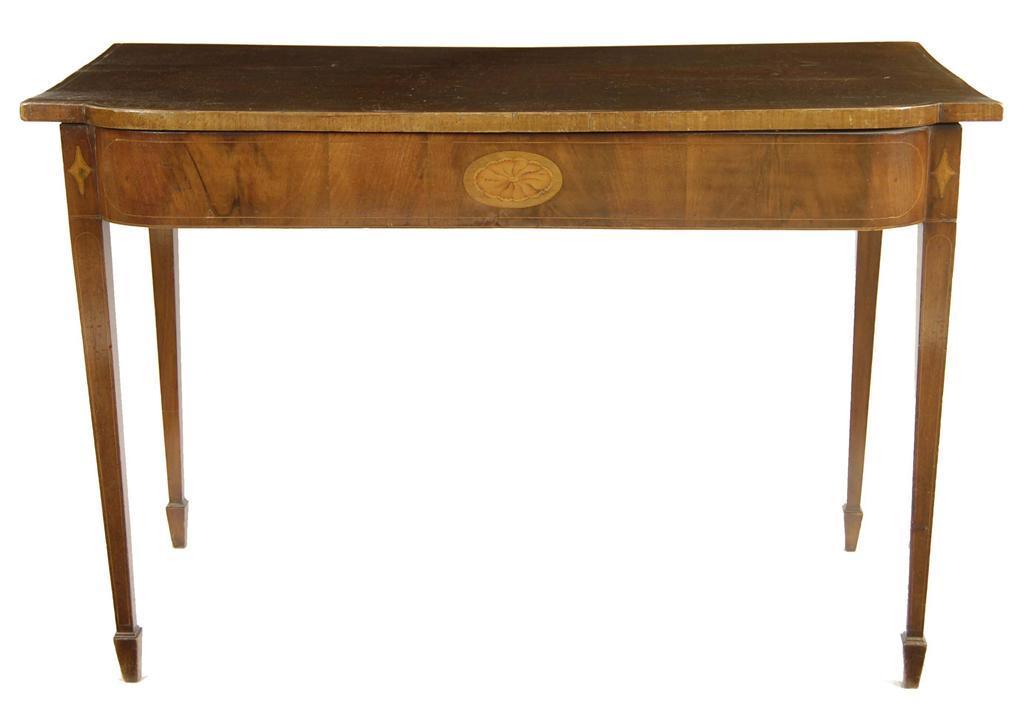 Appraisal: A mahogany breakfront serving table