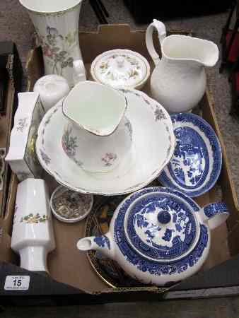 Appraisal: Tray to include Royal Albert Jug and Bowl Royal Doulton