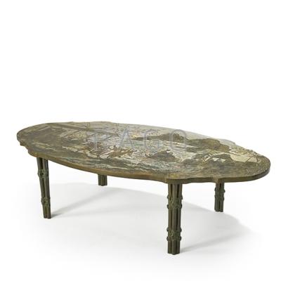 Appraisal: PHILIP AND KELVIN LaVERNE Classical coffee table New York s