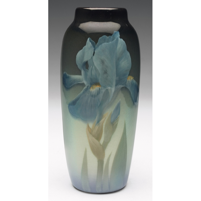 Appraisal: Excellent Rookwood vase good Iris glaze with a nicely painted