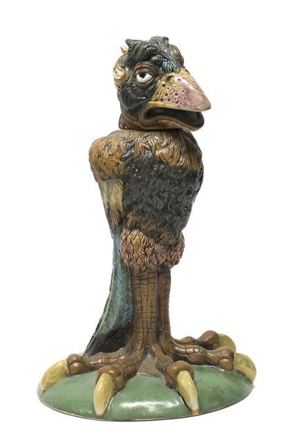 Appraisal: A Burslem pottery flagon 'Grotesque' bird by Andrew Hull 'The